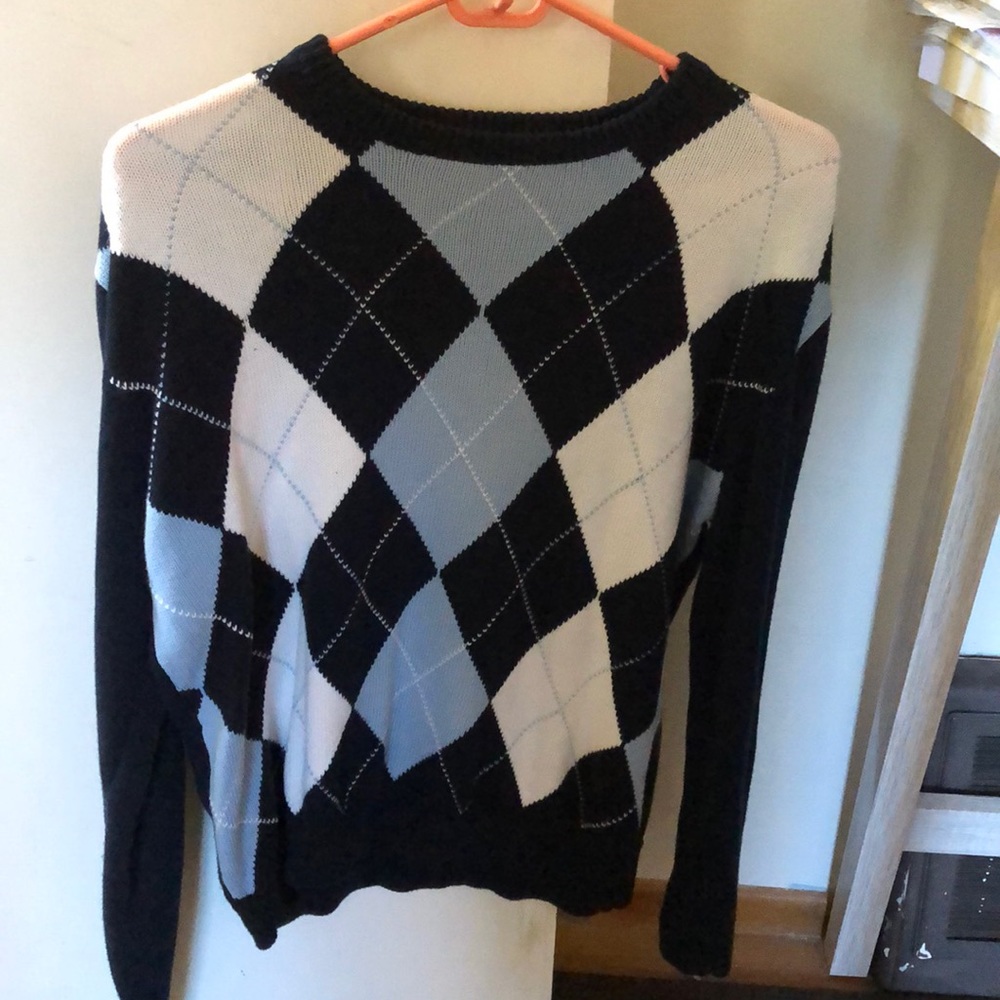 brandy melville checkered sweater